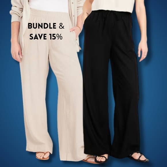 Old Navy White Linen Wide-Leg Pants - Effortless Summer Style! - Picture 6 of 6